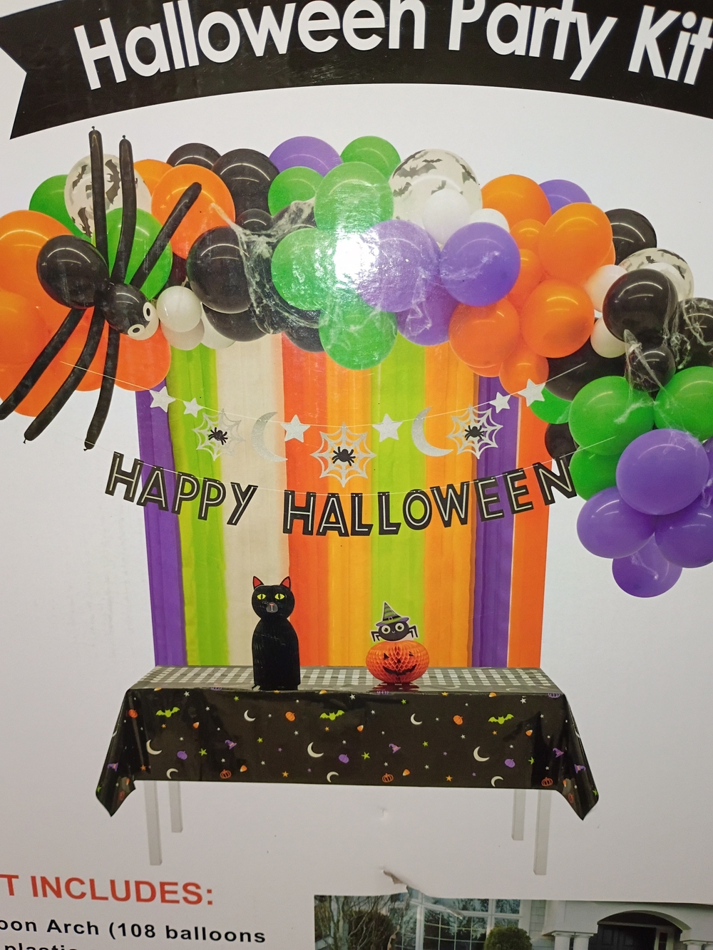 Halloween Party Kit - Balloon Arch and Backdrop Party Set NWT - Picture 4 of 7